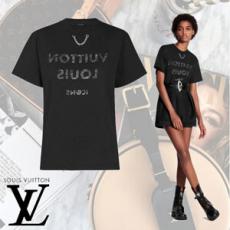 ★LOUIS VUITTON ルイヴィトン Tシャツ 偽物★プリントTシャツ★1A61L8