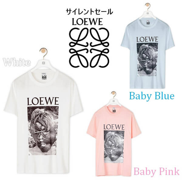 ロエベ tシャツ 偽物 LOEWEプリント入りクルーネック半袖TシャツLOEWE SS 2020