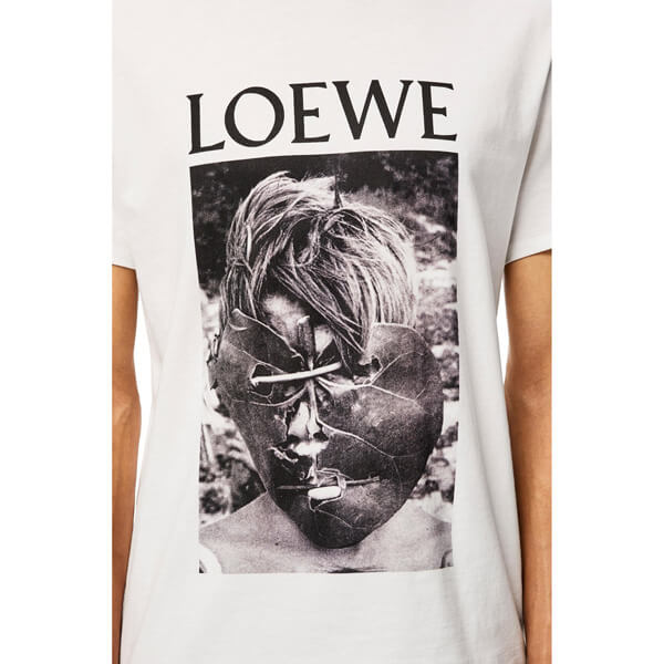 ロエベ tシャツ 偽物 LOEWEプリント入りクルーネック半袖TシャツLOEWE SS 2020