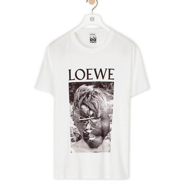 ロエベ tシャツ 偽物 LOEWEプリント入りクルーネック半袖TシャツLOEWE SS 2020