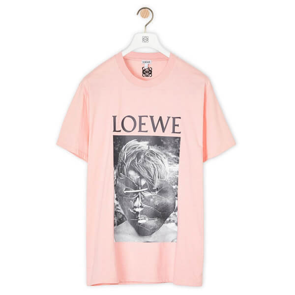 ロエベ tシャツ 偽物 LOEWEプリント入りクルーネック半袖TシャツLOEWE SS 2020