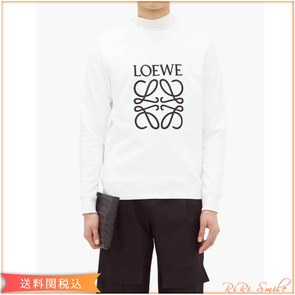 ロエベ tシャツ パロディ LOEWE アナグラム 刺繍H6109900CR2100