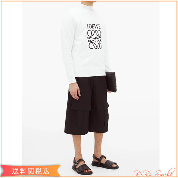 ロエベ tシャツ パロディ LOEWE アナグラム 刺繍H6109900CR2100