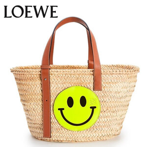 【LOEWE】ロエベ かごバッグ コピー スマイリーワールド バスケットバッグ スモール/Smiley A223S93X02