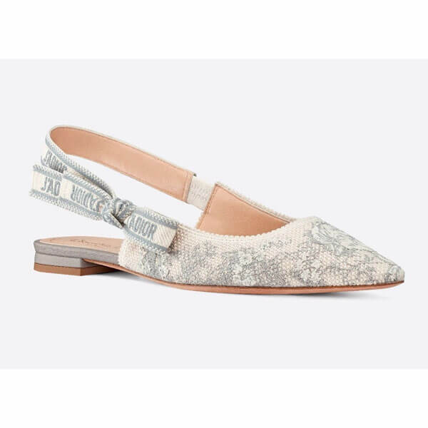 《DIOR★ディオール コピー ジャディオール トワル ドゥ ジュイ スリングバック バレリーナ》Dior J'ADIOR TOILE DE JOUY SLINGBACK BALLERINA KCB577TJE_S34G