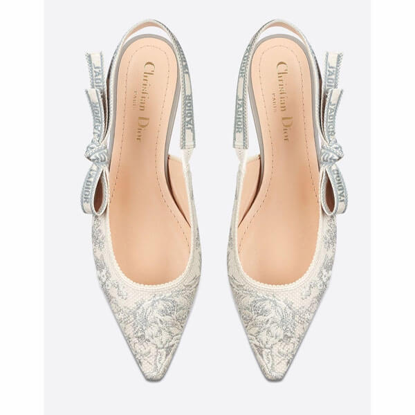 《DIOR★ディオール コピー ジャディオール トワル ドゥ ジュイ スリングバック バレリーナ》Dior J'ADIOR TOILE DE JOUY SLINGBACK BALLERINA KCB577TJE_S34G