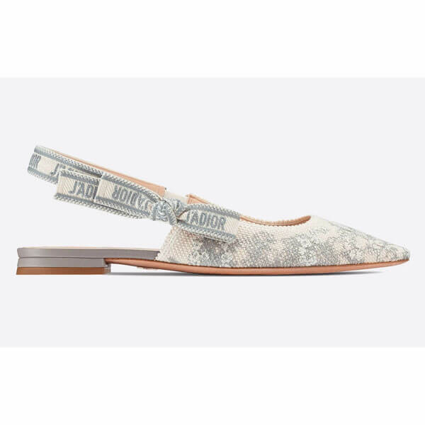 《DIOR★ディオール コピー ジャディオール トワル ドゥ ジュイ スリングバック バレリーナ》Dior J'ADIOR TOILE DE JOUY SLINGBACK BALLERINA KCB577TJE_S34G