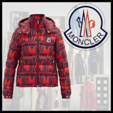 モンクレール 偽物 MONCLER Frioland ロゴ ダウンジャケット レッド