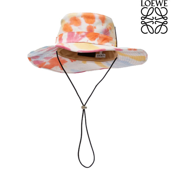 ★LOEWE ロエベ キャップ コピー Tie-dye canvas explorerハット