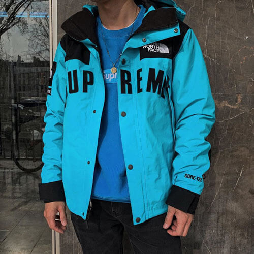 supreme north face 偽物 マウンテンライト ティファニーカラー